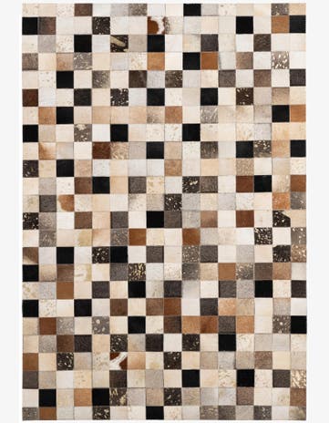4' 1 x 5' 11 Cowhide - Patchwork Rug