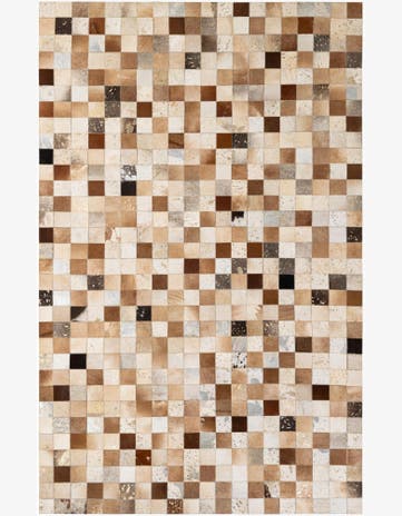 5' 1 x 8' Cowhide - Patchwork Rug
