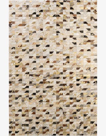 5' 2 x 7' 11 Cowhide - Patchwork Rug