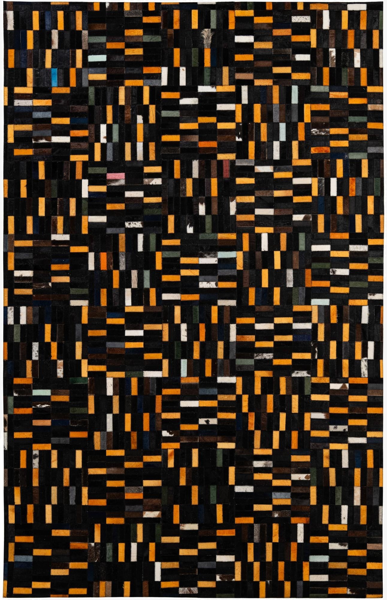 5' x 7' 11 Cowhide - Patchwork Rug