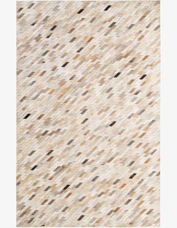 5' 1 x 7' 11 Cowhide - Patchwork Rug
