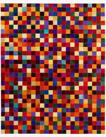 7' 11 x 9' 10 Cowhide - Patchwork Rug