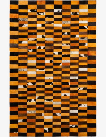 5' 1 x 7' 11 Cowhide - Patchwork Rug