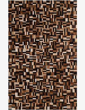 4' 11 x 7' 10 Cowhide - Patchwork Rug