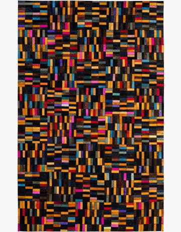 4' 11 x 7' 10 Cowhide - Patchwork Rug