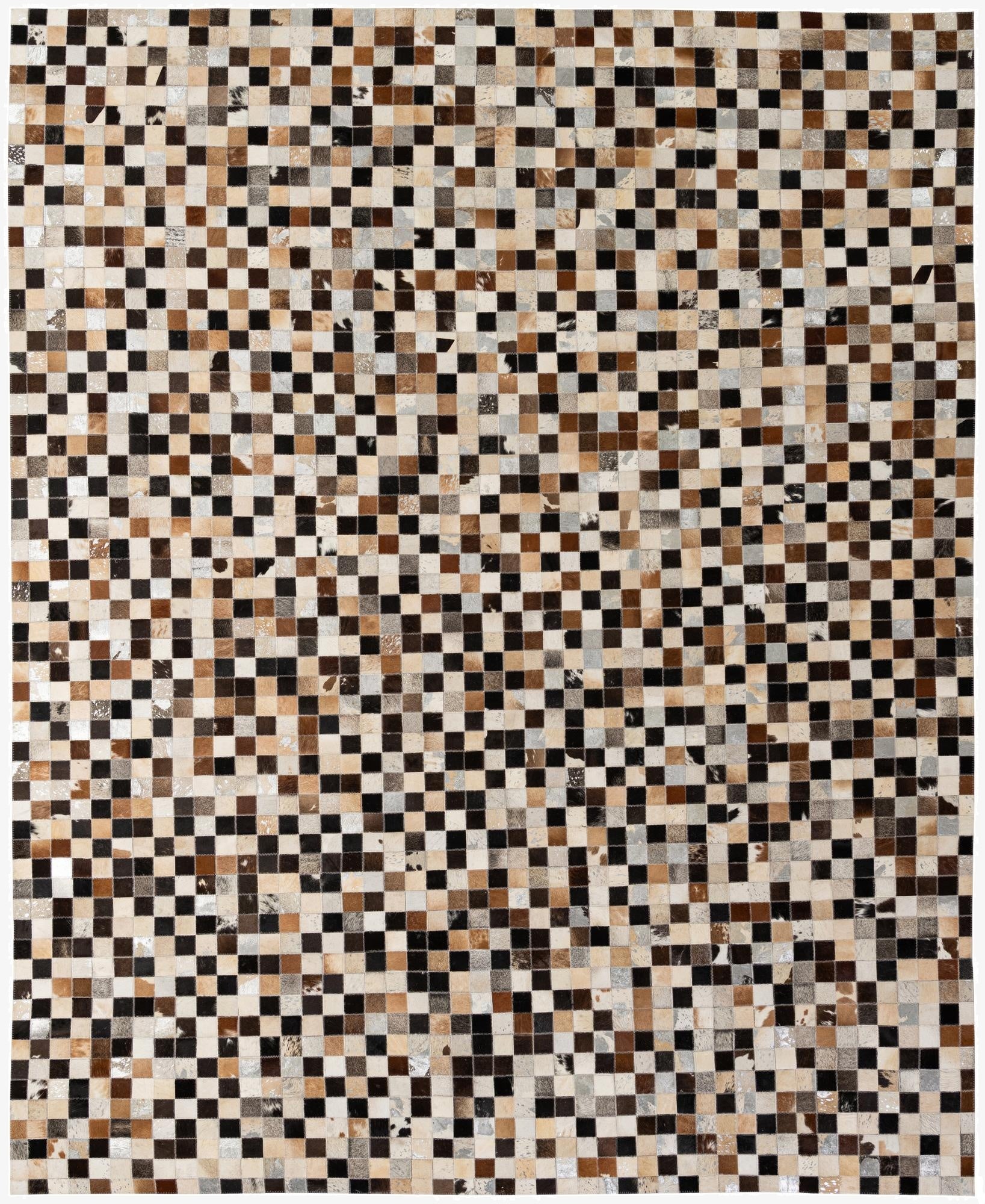 7' 11 x 9' 11 Cowhide - Patchwork Rug