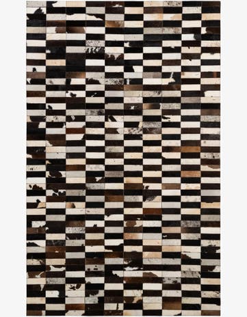 5' x 8' 1 Cowhide - Patchwork Rug