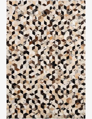 4' 1 x 5' 11 Cowhide - Patchwork Rug