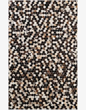 5' 1 x 8' 1 Cowhide - Patchwork Rug