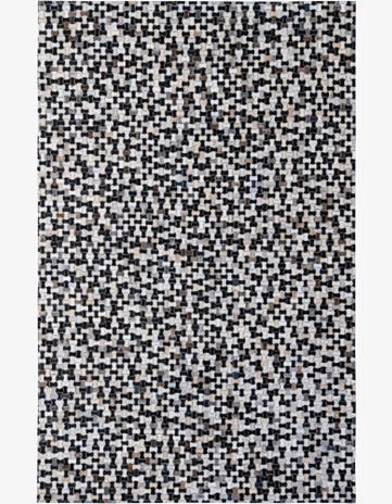 5' 1 x 7' 11 Cowhide - Patchwork Rug