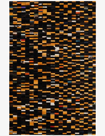 5' 2 x 7' 10 Cowhide - Patchwork Rug