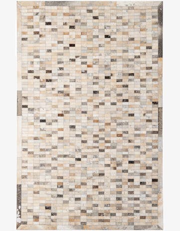 5' 2 x 7' 11 Cowhide - Patchwork Rug