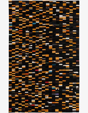 5' 2 x 7' 10 Cowhide - Patchwork Rug