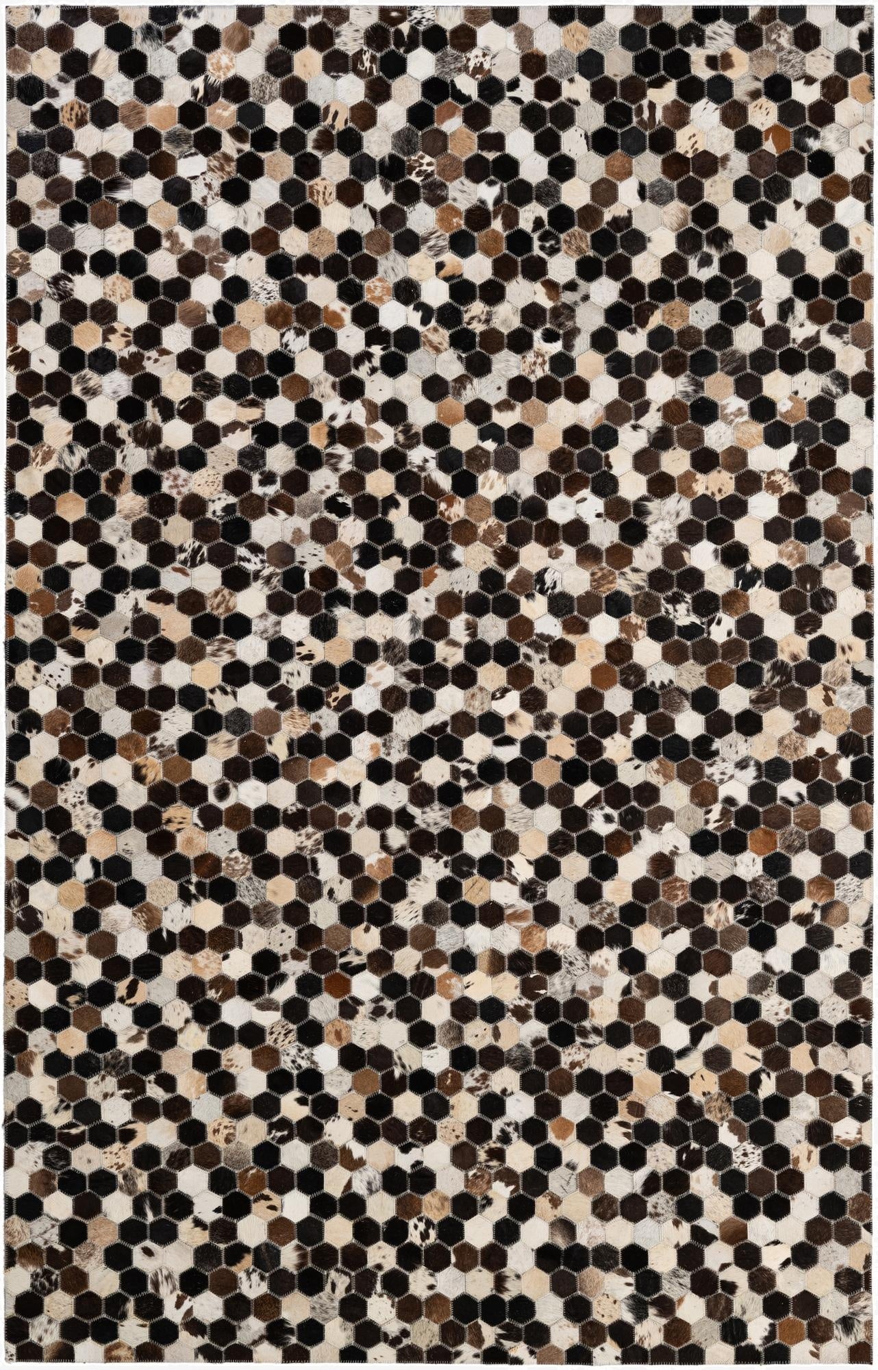 5' 1 x 7' 11 Cowhide - Patchwork Rug