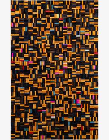 5' x 7' 11 Cowhide - Patchwork Rug