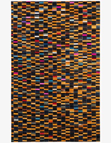 5' 1 x 8' Cowhide - Patchwork Rug