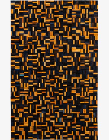 4' 11 x 7' 11 Cowhide - Patchwork Rug