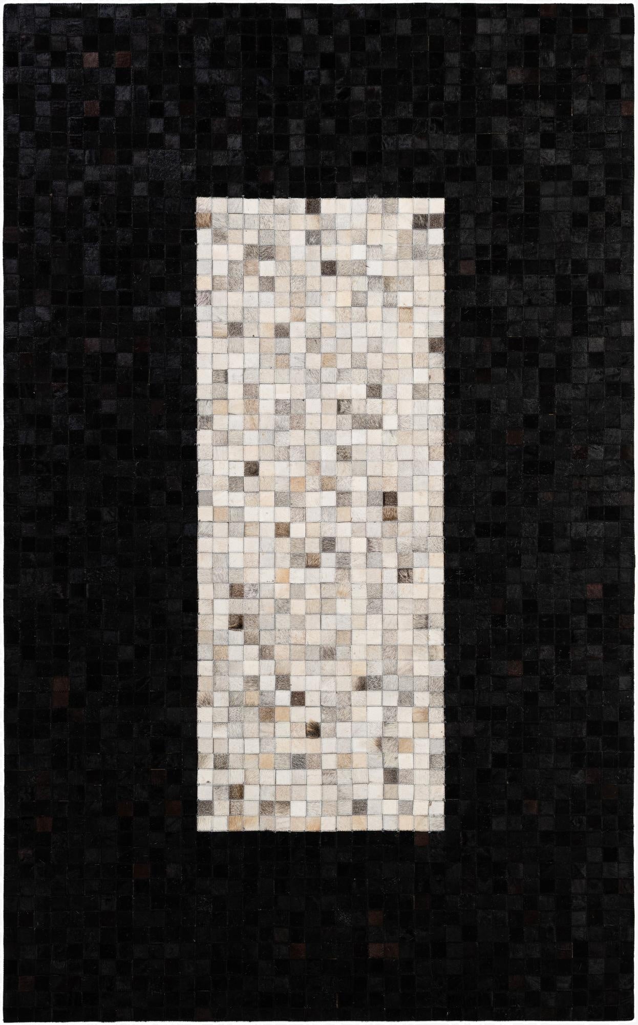 5' 2 x 8' 2 Cowhide - Patchwork Rug