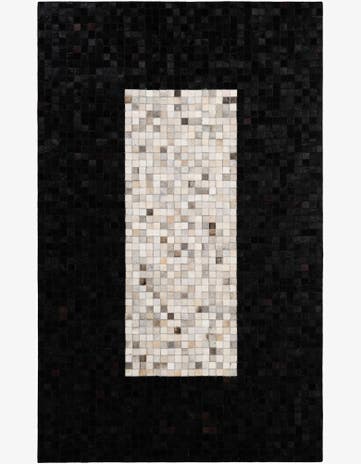 5' 2 x 8' 2 Cowhide - Patchwork Rug