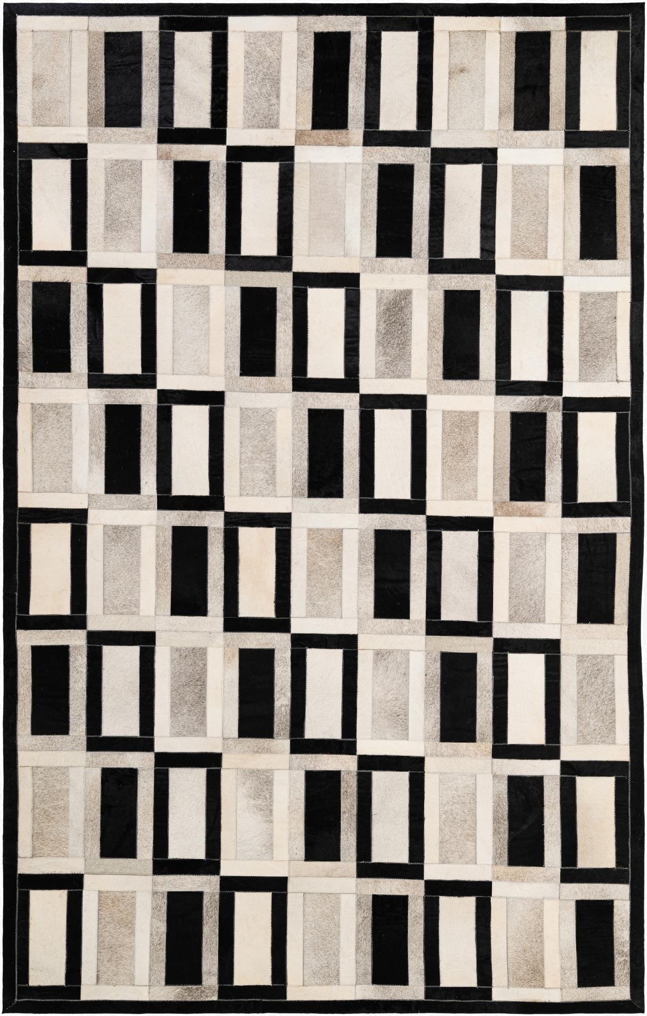 5' 1 x 7' 11 Cowhide - Patchwork Rug