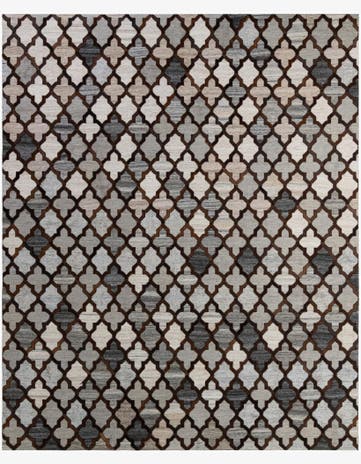 8' 1 x 9' 10 Cowhide - Patchwork Rug