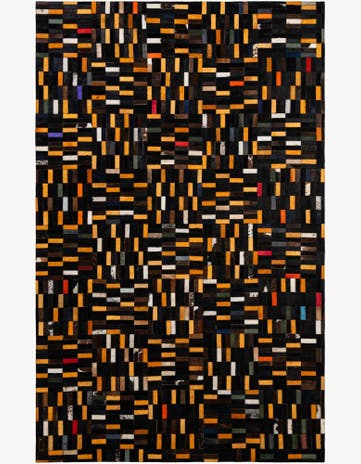 5' 1 x 8' 2 Cowhide - Patchwork Rug