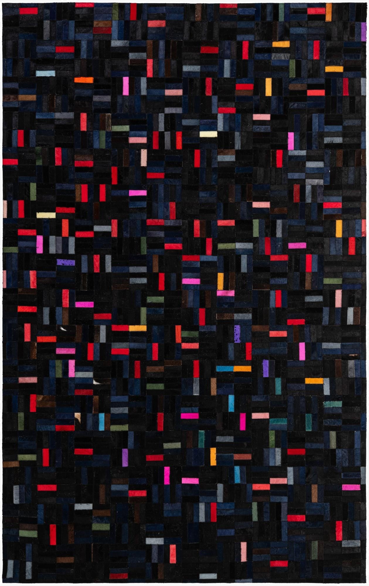 5' 1 x 8' 1 Cowhide - Patchwork Rug