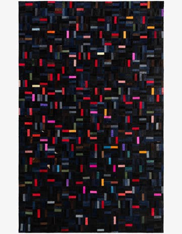 5' 1 x 8' 1 Cowhide - Patchwork Rug