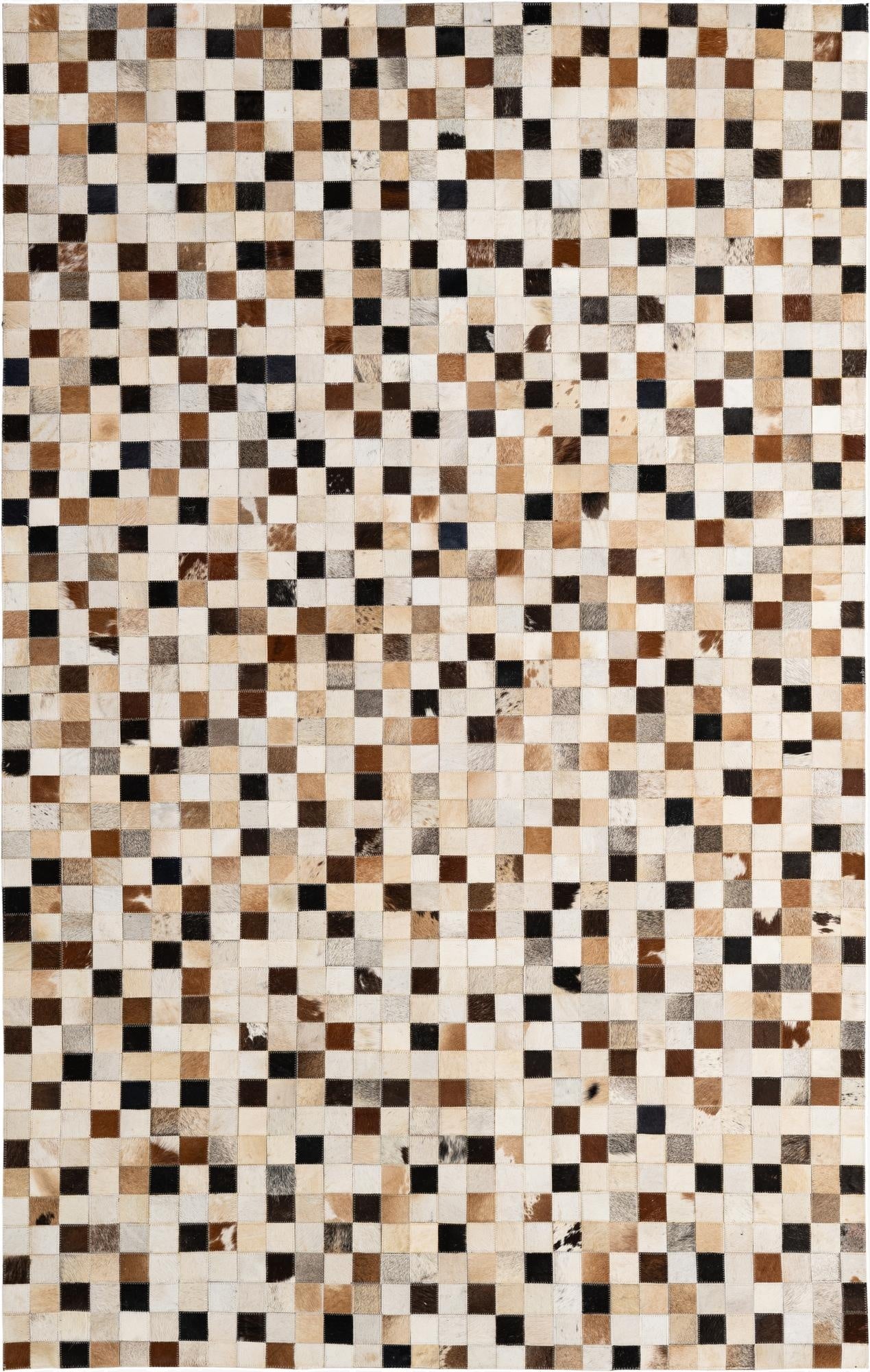 5' 1 x 7' 11 Cowhide - Patchwork Rug