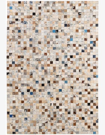 4' 1 x 6' Cowhide - Patchwork Rug