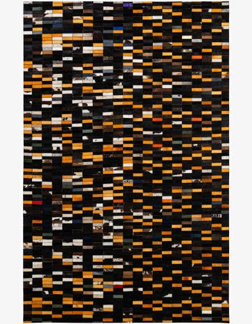 5' 2 x 8' 1 Cowhide - Patchwork Rug