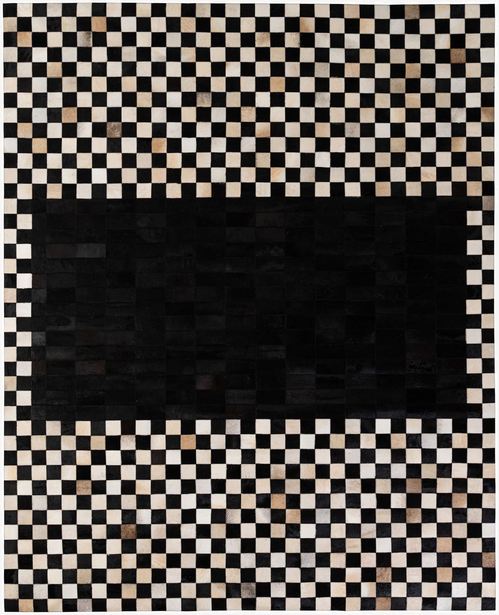 8' 1 x 10' Cowhide - Patchwork Rug