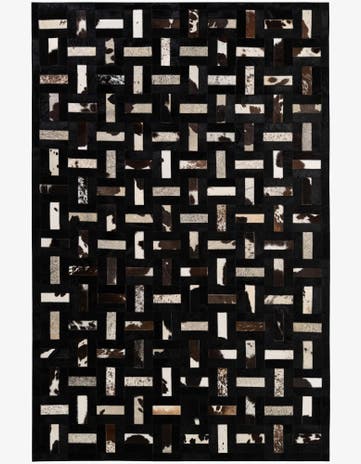 5' 3 x 8' 2 Cowhide - Patchwork Rug