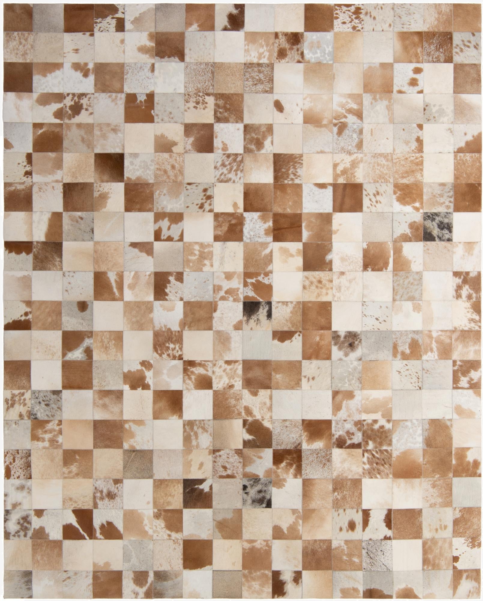 8' 1 x 10' Cowhide - Patchwork Rug