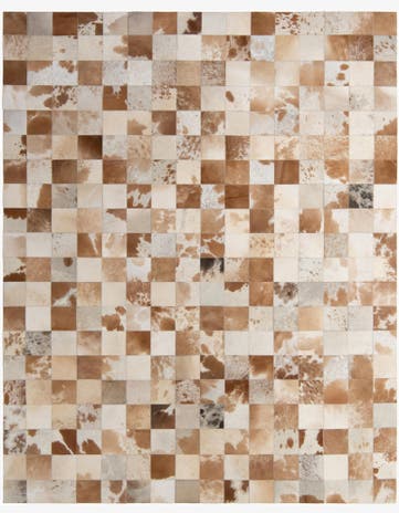 8' 1 x 10' Cowhide - Patchwork Rug