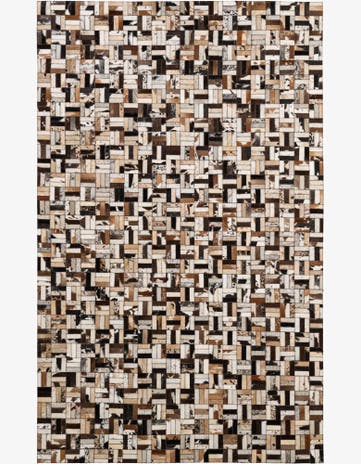 4' 11 x 7' 11 Cowhide - Patchwork Rug