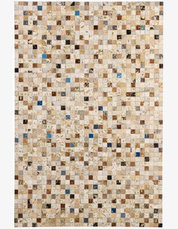 4' 1 x 6' 1 Cowhide - Patchwork Rug