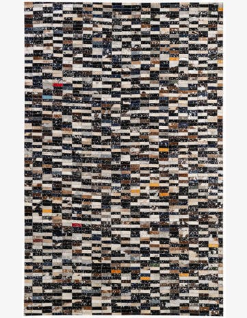 5' 1 x 8' Cowhide - Patchwork Rug