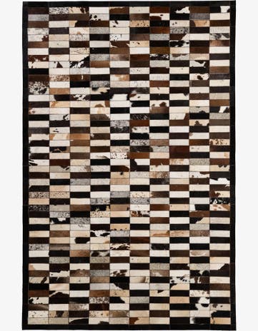 5' 3 x 8' 1 Cowhide - Patchwork Rug