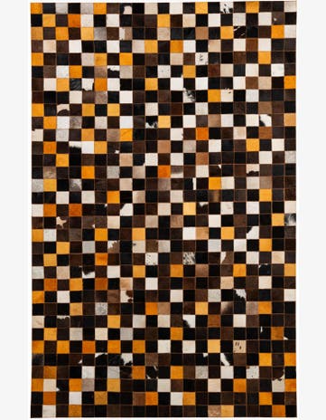 5' 2 x 8' Cowhide - Patchwork Rug