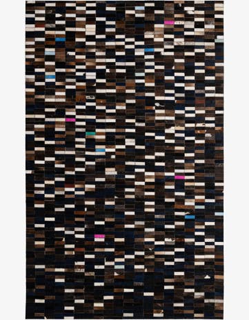 5' x 8' Cowhide - Patchwork Rug