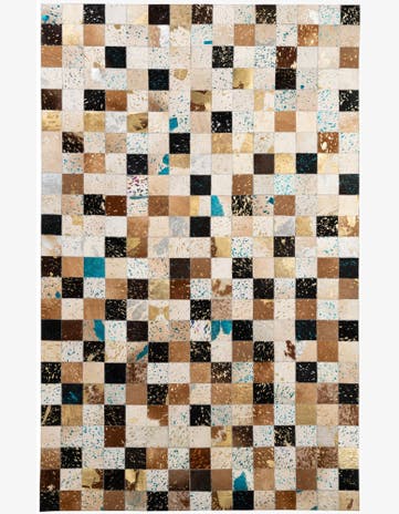 5' x 7' 11 Cowhide - Patchwork Rug