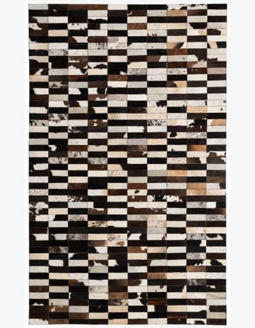 4' 11 x 7' 11 Cowhide - Patchwork Rug