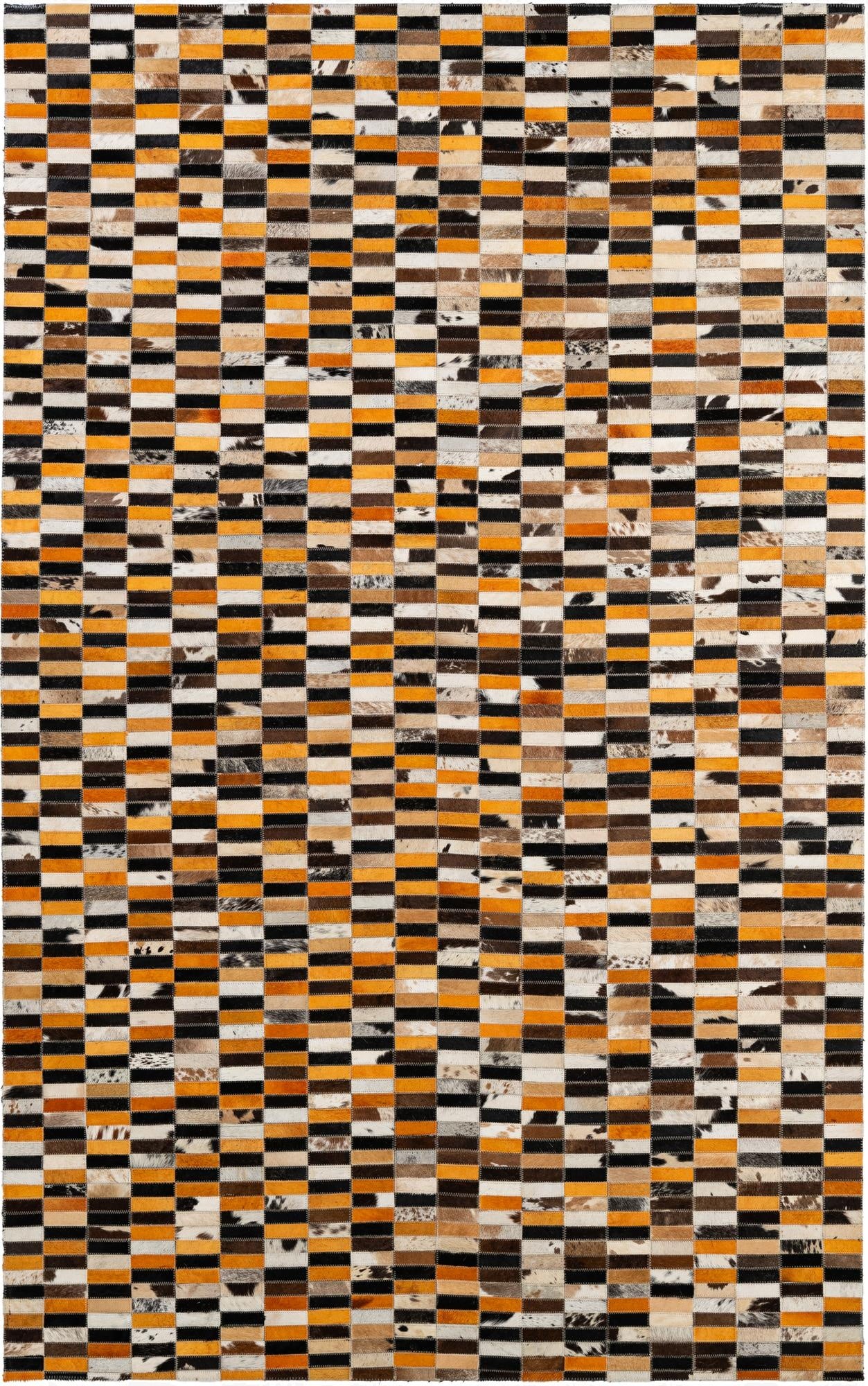 5' 1 x 7' 11 Cowhide - Patchwork Rug