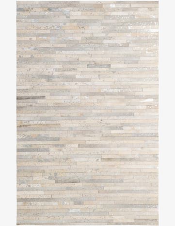 5' 2 x 7' 11 Cowhide - Patchwork Rug