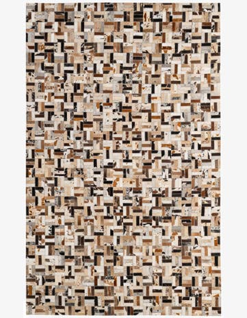 5' x 7' 11 Cowhide - Patchwork Rug