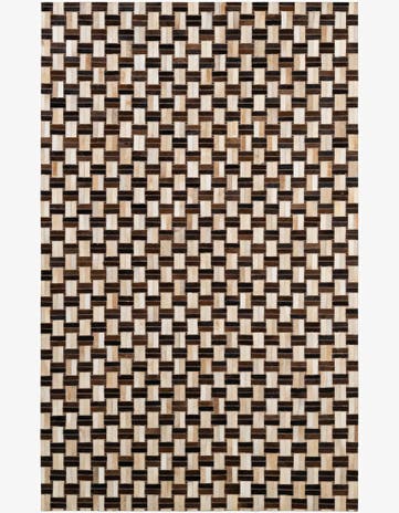 4' 11 x 7' 10 Cowhide - Patchwork Rug