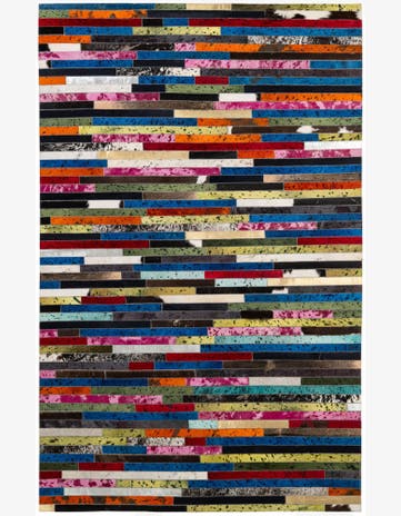 5' 1 x 7' 11 Cowhide - Patchwork Rug