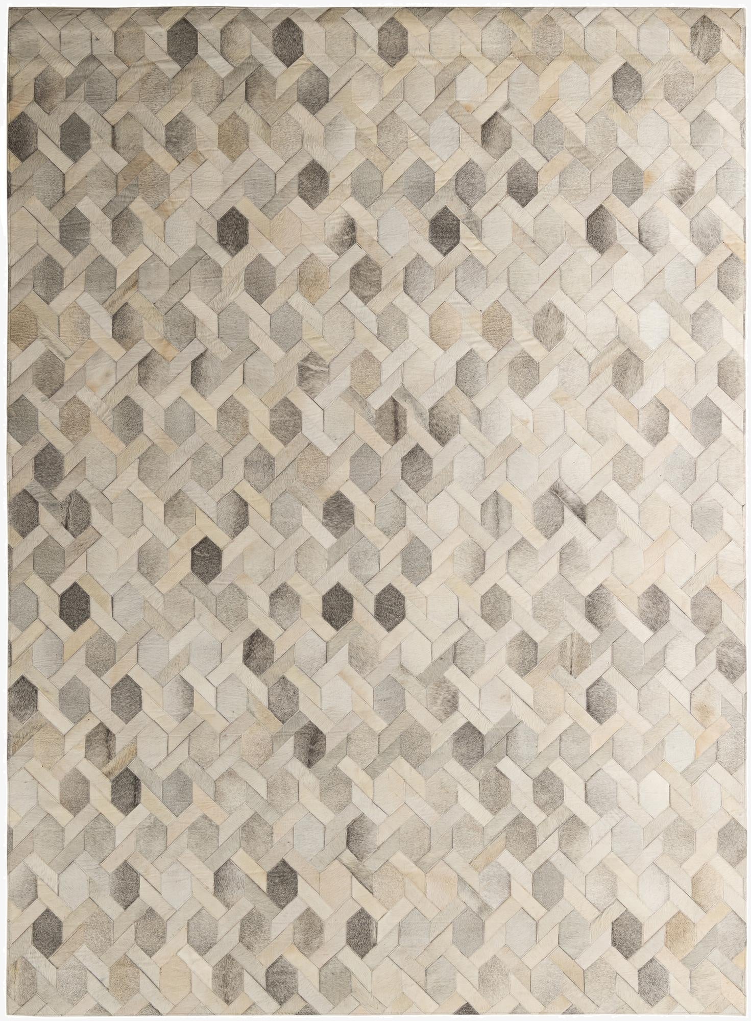 7' 9 x 10' 8 Cowhide - Patchwork Rug