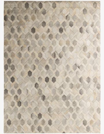 7' 9 x 10' 8 Cowhide - Patchwork Rug